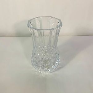 VINTAGE‎ Cut GLASS BUD VASE Crystal 1960’s